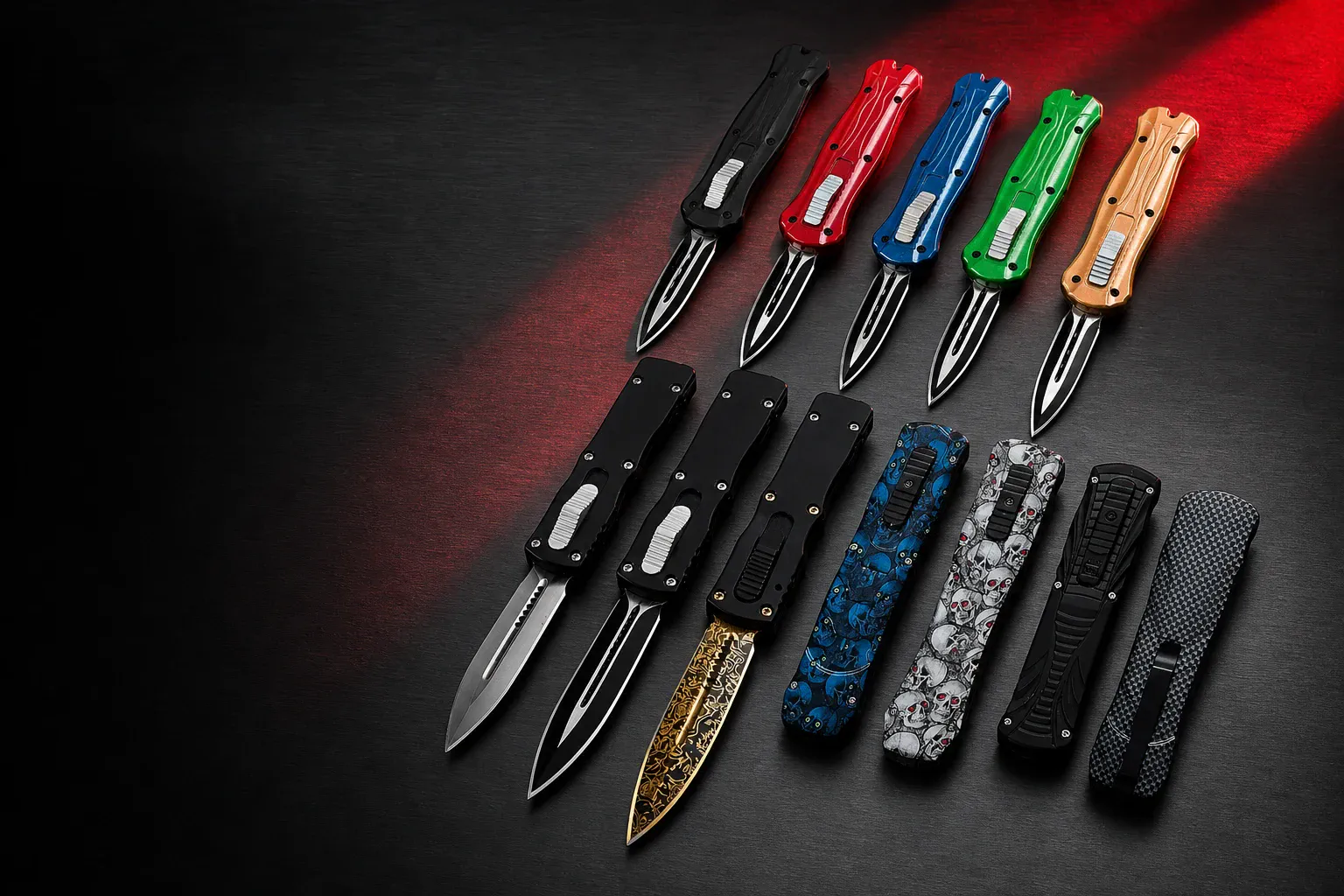 TOP KNIVES OTF messencollectie